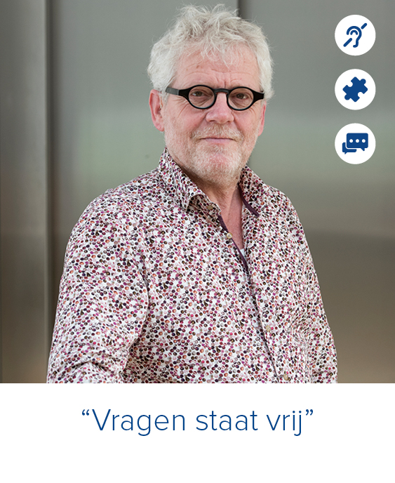 portret sjaak thijssen met de quote vragen staat vrij portret sjaak thijssen met de quote vragen staat vrij