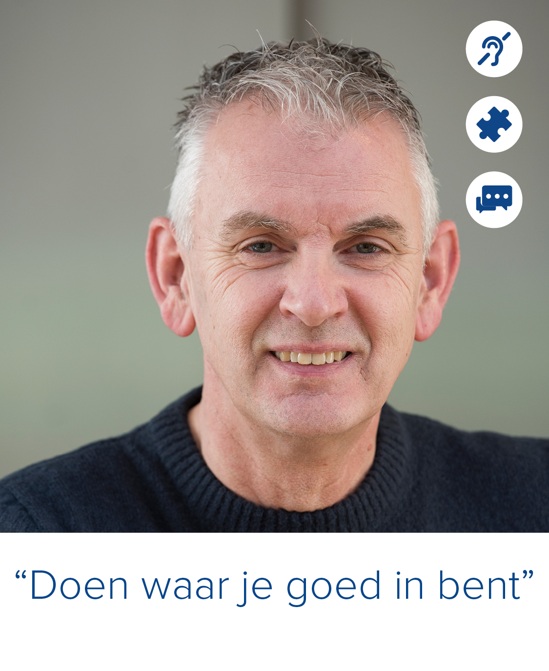 portret ton verwey met de quote doen waar je goed in bent