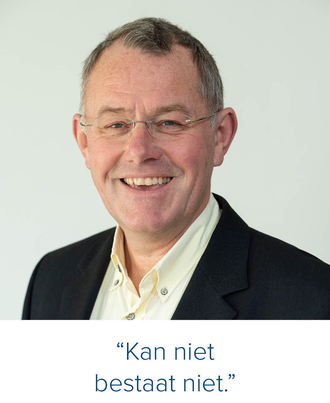 33 clemens de jager portret van clemens de jager met de quote kan niet bestaat niet