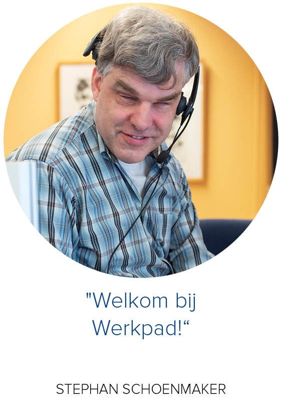 Stephan Schoenmaker met welkom bij Werkpad